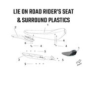 L1E Road Legal - Rider's Seat & Surround Plastics