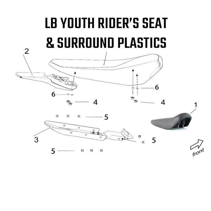 LB Youth - Rider's Seat & Surround Plastics