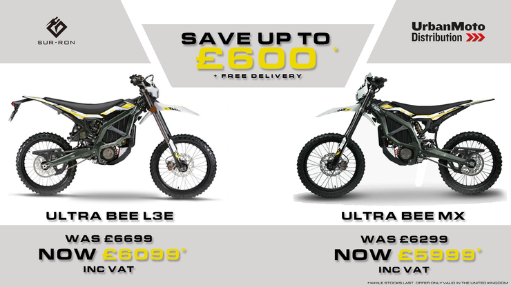 Sur-Ron Ultra Bee L3E Electric Road Legal Bike - Deposit Payment £250 for Orders