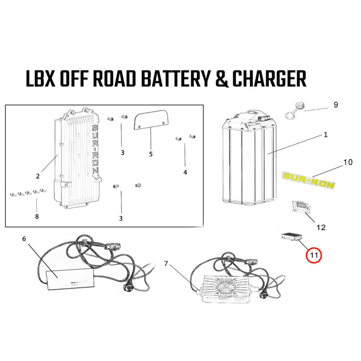 LBX Off Road Battery & Charger Parts