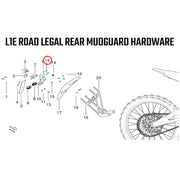 L1E Road Legal - Rear Mudguard Hardware