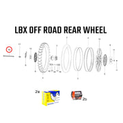 LBX Off Road Rear Wheel Assembly