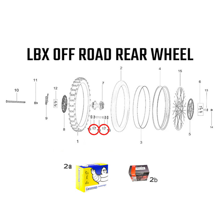 LBX Off Road Rear Wheel Assembly