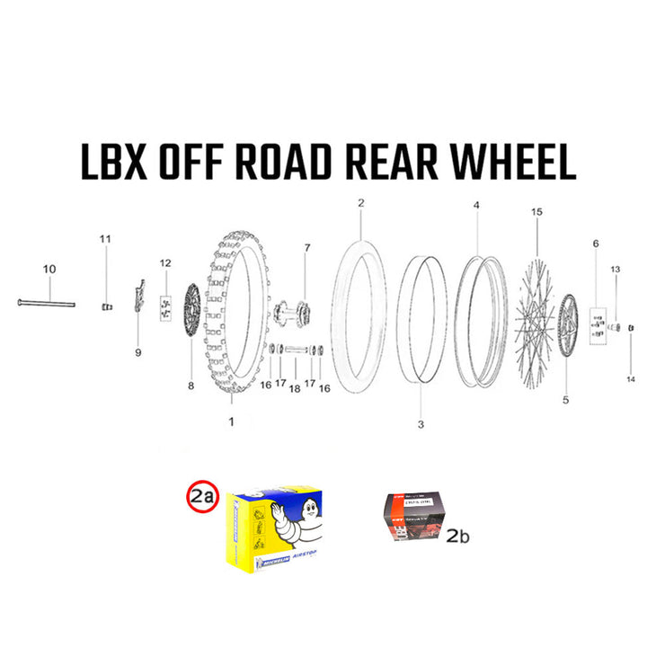 LBX Off Road Rear Wheel Assembly