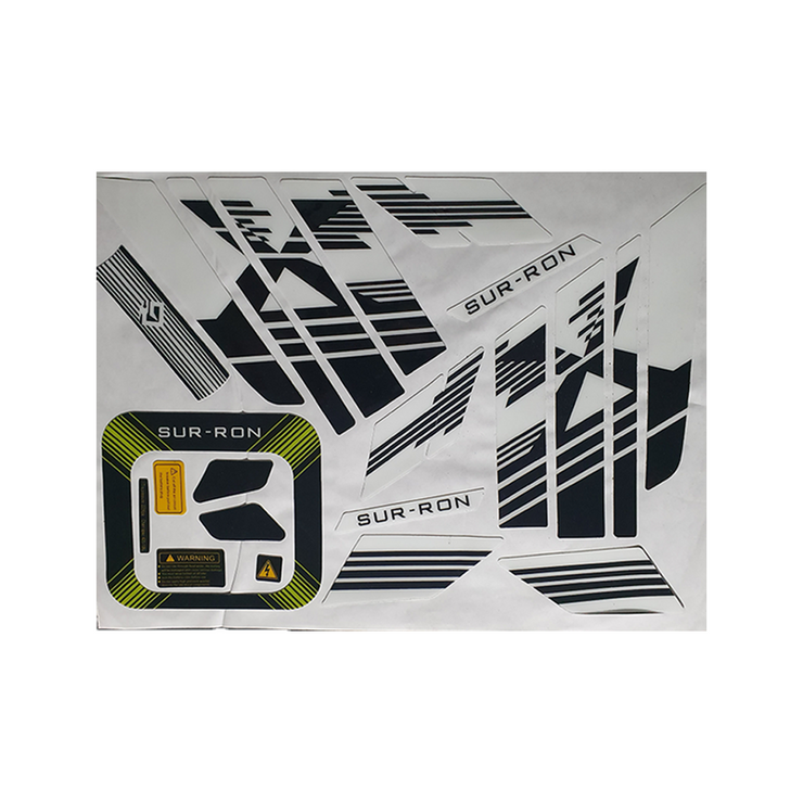 Sur-Ron Sticker Sheet - White