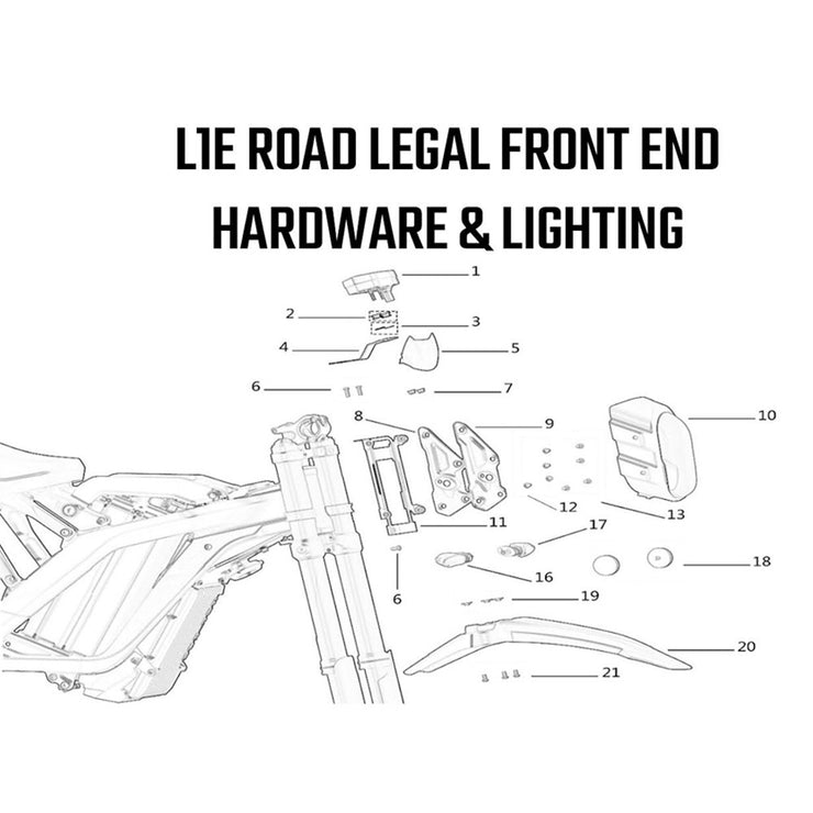 L1E Road Legal - Front End Hardware & Lighting