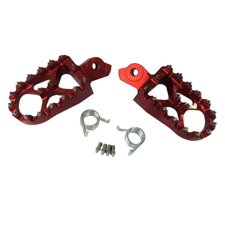 PRO RACE Billet Anodised Wide Foot Pegs for Surron and Talaria Electric Motorcycles