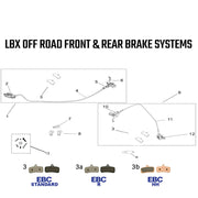 LBX Off Road Front & Rear Brake Systems
