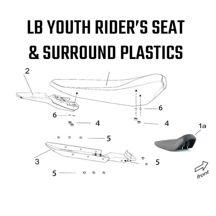LB Youth - Rider's Seat & Surround Plastics