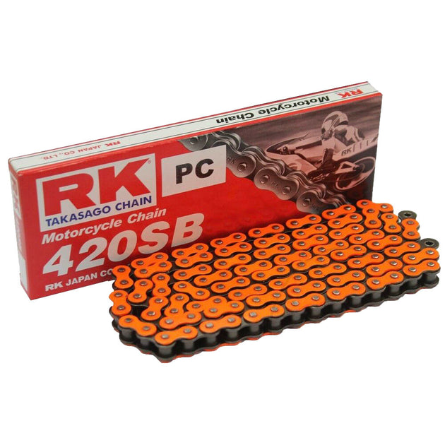 RK Orange Chain 420 SB 106 For Sur-Ron LB X & L1E (48t Rear Sprocket S