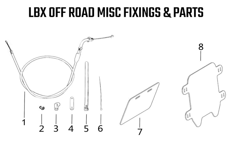 LBX Off Road Misc Fixings & Parts