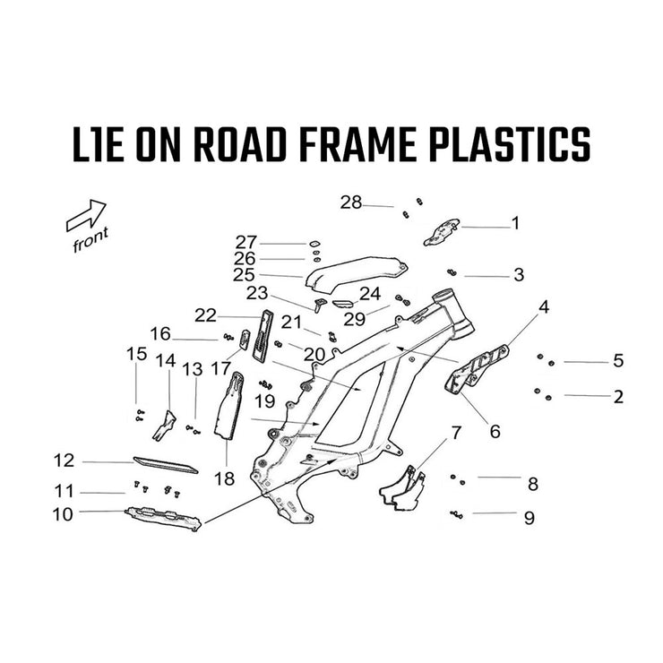 L1E Road Legal - Frame Plastics