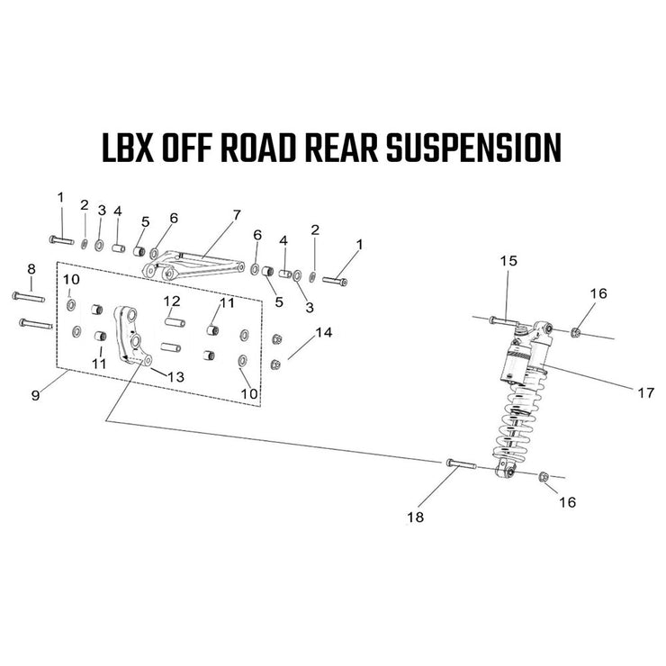 LBX Off Road Rear Suspension