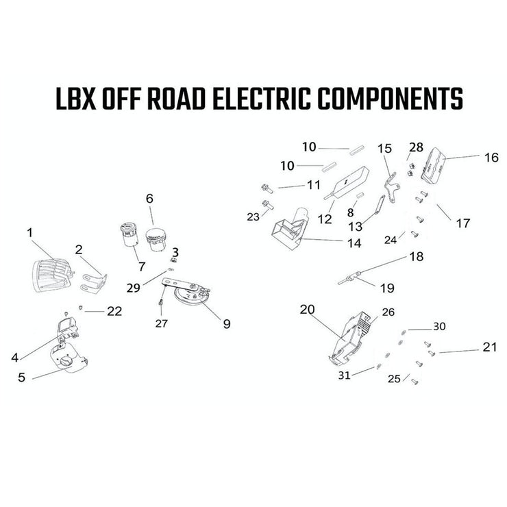 LBX Off Road Electric Components