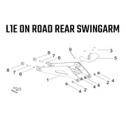 L1E Road Legal - Rear Swingarm