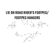 L1E Road Legal - Rider's Footpeg/Footpeg Hangers